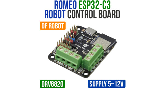 Romeo ESP32-C3 Robot Control Board - Micro Robotics