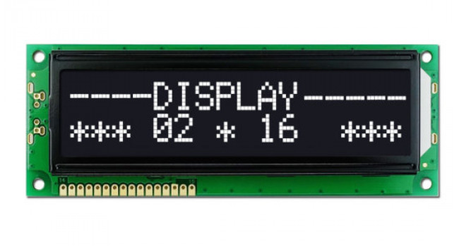 LCD 16x2 White on Black - Micro Robotics