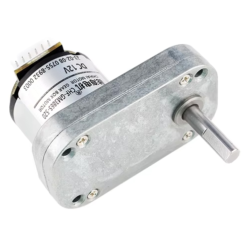 L Shape Engine L-Shape GM3865-52 DC Motor With Encoder - 240RPM 12V - Micro Robotics