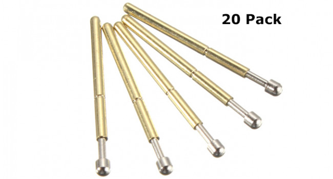 Pogo D2 Spring-loaded Test Pin (20 Pack) - Micro Robotics