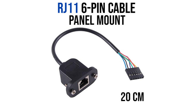 Lot Of 6 Black Box FMT1080 Panel Mount Adapters – RJ11 4-Wire