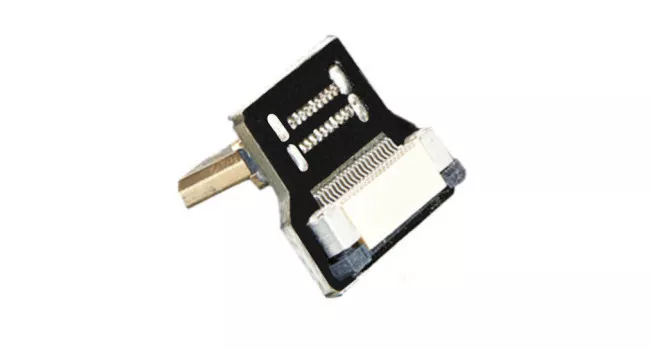 Micro HDMI Male to Ribbon Connector, 90 Degree