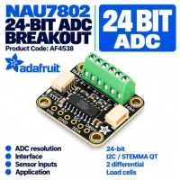 Adafruit NAU7802 24-Bit ADC - Qwiic Adafruit NAU7802 24-Bit ADC - Qwiic