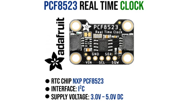 Adafruit PCF8523 Real Time Clock Breakout Board - Qwiic Adafruit PCF8523 Real Time Clock Breakout Board - Qwiic