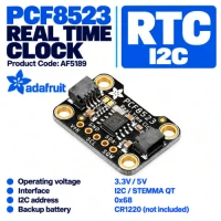 Adafruit PCF8523 Real Time Clock Breakout Board - Qwiic Adafruit PCF8523 Real Time Clock Breakout Board - Qwiic
