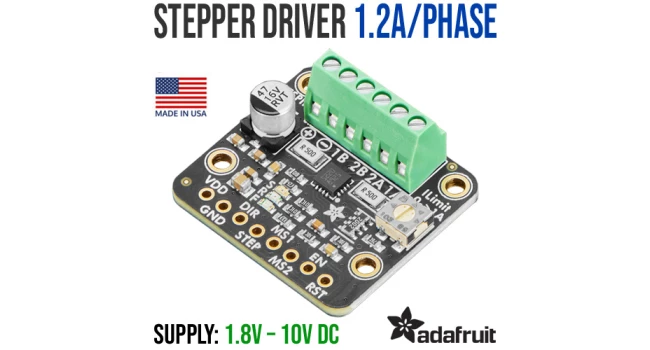 Adafruit STSPIN220 Stepper Motor Driver - 1.2A Adafruit STSPIN220 Stepper Motor Driver - 1.2A