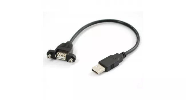 Panel Mount, USB A to USB A, 30cm Panel Mount, USB A to USB A, 30cm