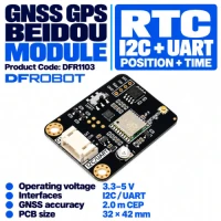 Gravity: GNSS GPS Positioning Module with RTC - I2C/UART Gravity: GNSS GPS Positioning Module with RTC - I2C/UART