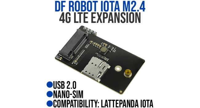 DF Robot IOTA M.2 4G LTE Expansion Board DF Robot IOTA M.2 4G LTE Expansion Board