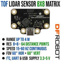 DF Robot 8×8 Matrix ToF 3D Distance Sensor DF Robot 8×8 Matrix ToF 3D Distance Sensor