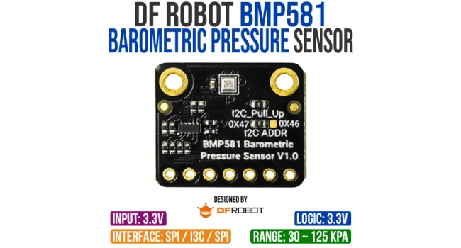 DF Robot Fermion BMP581 Barometric Pressure Sensor (I2C/I3C/SPI) DF Robot Fermion BMP581 Barometric Pressure Sensor (I2C/I3C/SPI)