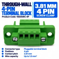 Through-Wall 4-Pin Terminal Connector Set Through-Wall 4-Pin Terminal Connector Set