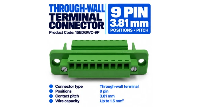 Through-Wall 9-Pin Terminal Connector Set Through-Wall 9-Pin Terminal Connector Set