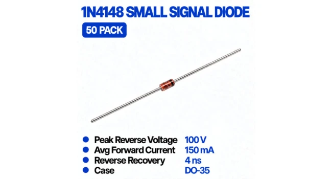 1N4148 Small Signal Diode (50 Pack) 1N4148 Small Signal Diode (50 Pack)