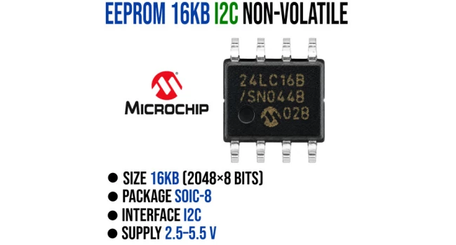 EEPROM 16KB EEPROM I2C - SMD EEPROM 16KB EEPROM I2C - SMD