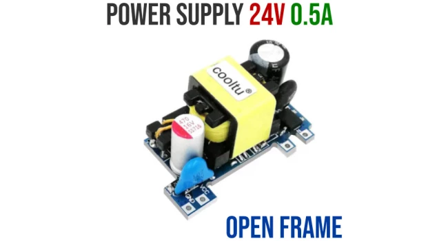 Power Supply, 24V 0.5A, Open Frame, Type B Power Supply, 24V 0.5A, Open Frame, Type B