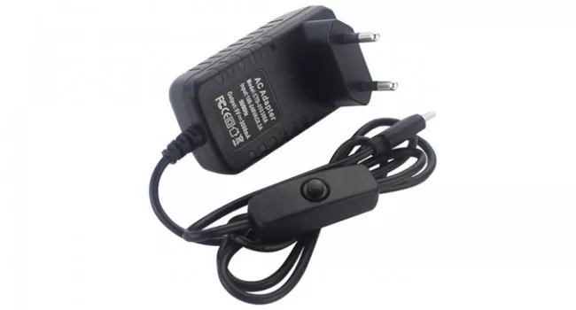 AC Adapter 5V 3A USB C with Switch AC Adapter 5V 3A USB C with Switch