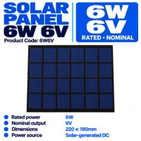 Solar Panel 6W 12V Solar Panel 6W 12V