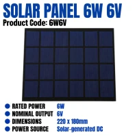 Solar Panel 6W 6V Solar Panel 6W 6V