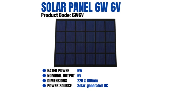 Solar Panel 6W 6V Solar Panel 6W 6V
