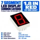 7 Segment 1.8 inch Common Cathode - Red 7 Segment 1.8 inch Common Cathode - Red