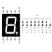 7 Segment 1.8 inch Common Cathode - White 7 Segment 1.8 inch Common Cathode - White