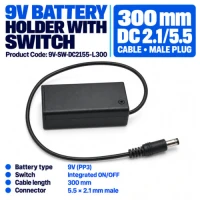 Battery Holder 9V with Switch 300mm Battery Holder 9V with Switch 300mm
