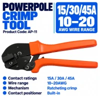 Ratchet Wire Crimping Tool For 15, 30 and 45 Amp Ratchet Wire Crimping Tool For 15, 30 and 45 Amp