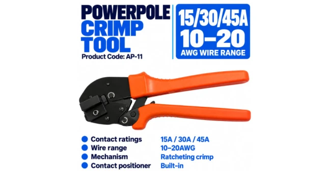 Ratchet Wire Crimping Tool For 15, 30 and 45 Amp Ratchet Wire Crimping Tool For 15, 30 and 45 Amp