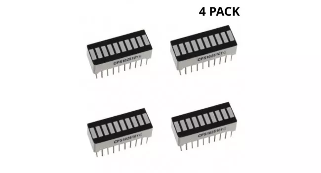 Bar Graph LED, Green, 8 Seg (4 Pack) Bar Graph LED, Green, 8 Seg (4 Pack)