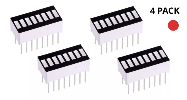 Bar Graph LED, Red, 8 Seg (4 Pack) Bar Graph LED, Red, 8 Seg (4 Pack)
