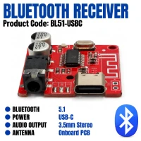 Bluetooth 5.1 Receiver Module - USB-C Bluetooth 5.1 Receiver Module - USB-C