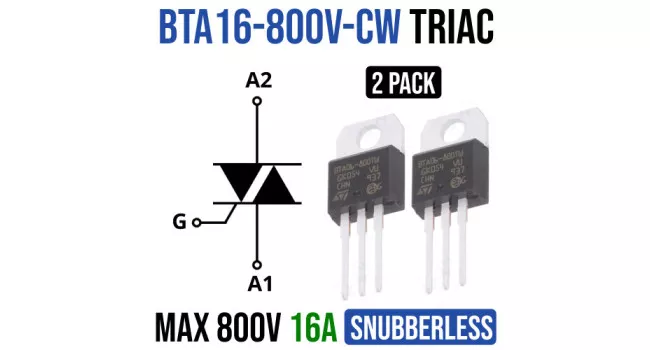 BTA 16 Triac (2 Pack) BTA 16 Triac (2 Pack)