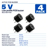 Buzzer 5V Low Profile PCB (4 Pack) Buzzer 5V Low Profile PCB (4 Pack)