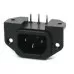 C14 Power Connector, PCB Mount, Male, 220V AC C14 Power Connector, PCB Mount, Male, 220V AC