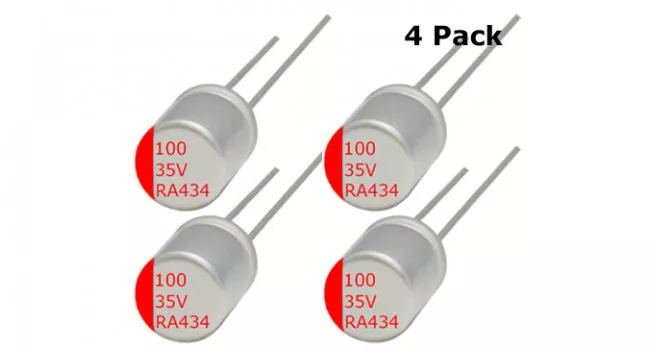 Capacitor Solid State 100uF 35V (4 Pack)