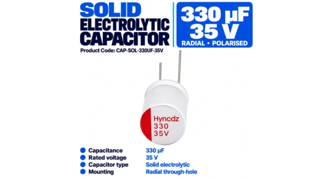 Capacitor Solid State 330uF 35V (4 Pack) Capacitor Solid State 330uF 35V (4 Pack)