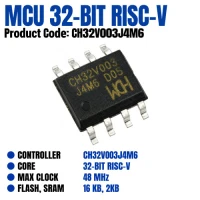 WCH CH32V003J4M6 48MHz 16KB Flash Microcontroller – 4 Pack WCH CH32V003J4M6 48MHz 16KB Flash Microcontroller – 4 Pack