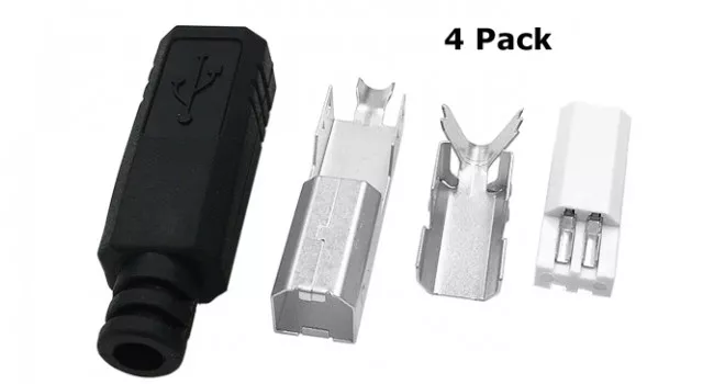 USB Connector Type B (4 Pack)