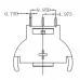 CR2032 Vertical Battery Holder - 20mm CR2032 Vertical Battery Holder - 20mm