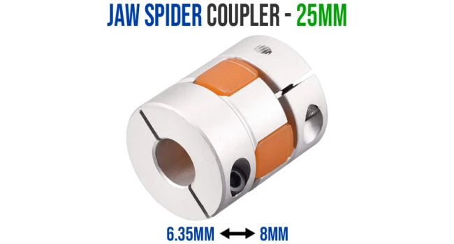 Coupler jaw Spider 6.35 x 8mm (25mm) Coupler jaw Spider 6.35 x 8mm (25mm)