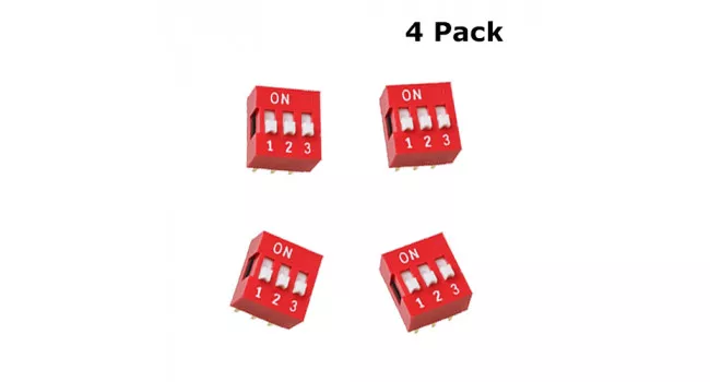 Dip Switch 3 Pole - TH (4 Pack)