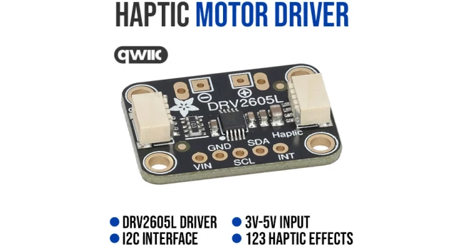 DRV2605L Haptic Motor Driver – Qwiic DRV2605L Haptic Motor Driver – Qwiic