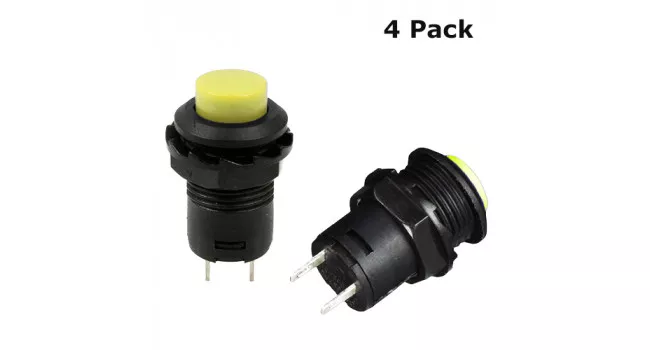 DS-228 Switch Latching Yellow 3A 250V (4 Pack) DS-228 Switch Latching Yellow 3A 250V (4 Pack)