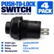 DS-428 Black Push-to-Lock Switch – 4 Pack DS-428 Black Push-to-Lock Switch – 4 Pack