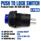 DS-428 Blue Push-to-Lock Switch – 4 Pack