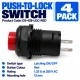 DS-428 Red Push-to-Lock Switch – 4 Pack DS-428 Red Push-to-Lock Switch – 4 Pack