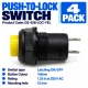 DS-428 Yellow Push-to-Lock Switch – 4 Pack DS-428 Yellow Push-to-Lock Switch – 4 Pack