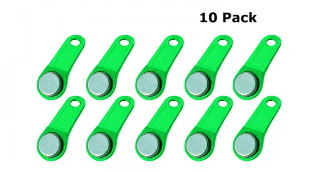 DS1990 iButton Tag - Green (10 Pack) DS1990 iButton Tag - Green (10 Pack)