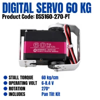 Digital Servo 60kg.cm with Pan and Tilt  Kit